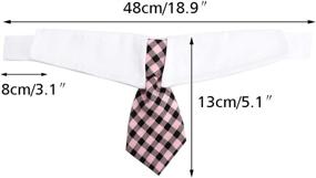 img 2 attached to Segarty 6Pack Dog Necktie Collar: Stylish & Adjustable Ties for Medium and Large Dogs, Perfect for Formal Outfits, Birthday, Wedding, and Christmas Costumes