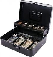securely organize your cash with kyodoled's large combination lock cash box – xl black money saving organizer logo