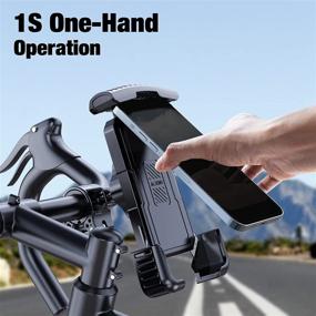 img 3 attached to 📱 Secure Motorcycle Phone Mount: Sturdy Design for 4.5"-7" Phones - Easy Pick & Place