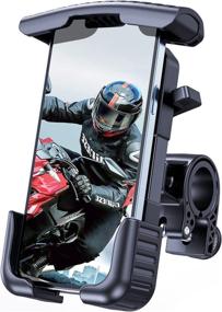 img 4 attached to 📱 Secure Motorcycle Phone Mount: Sturdy Design for 4.5"-7" Phones - Easy Pick & Place