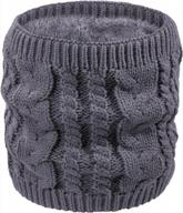 2-pack neck warmer scarves: windproof winter warmth for women & men - loritta gifts! logo
