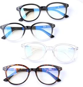 img 4 attached to SIGVAN Computer Reading Glasses Blue Light Blocking Anti Eye Strain Stylish TV Gaming Glasses For Women And Men