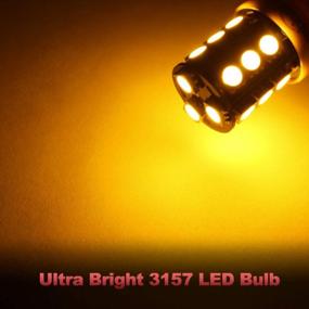 img 1 attached to Illuminate Your Vehicle With Yorkim 3157 Amber LED Bulbs For Brake And Reverse Lights - Pack Of 10