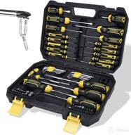 🔧 dowell 108-piece magnetic screwdriver set - slotted/phillips/torx - complete stubby & precision screwdriver bits kit with hex key set & magnetizer tool - ideal for repair craft логотип