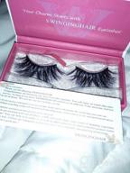img 1 attached to 💃 Get Glamorous with SWINGINGHAIR 3D Mink Lashes - 18mm Natural False Eyelashes for Women review by Bobby Watkins