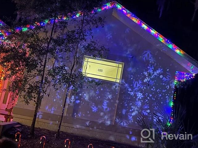 img 1 attached to 🎄 2022 Upgrade Christmas Snowfall LED Projector Lights - NACATIN Snow Falling Projector Lamp with Dynamic Snow Effect Spotlight for Xmas, Garden, Party, Holiday Landscape Decorative review by Shawn Torres