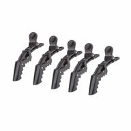 get the perfect styling with yitrust alligator hair clips - 5 pack of durable and wide teeth mini hair clips for salon-grade sectioning (black) logo