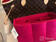 img 1 attached to 🌸 LV Neverfull MM Luxury Purse Organizer Insert Bag Shaper Liner Divider, Peony - AlgorithmBags Design review by Ralph Foster