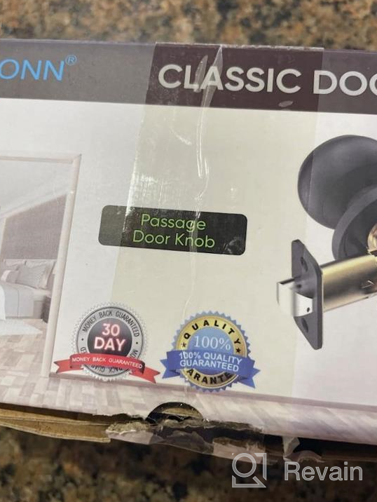 img 1 attached to Matte Black Door Handle Lock For Interior Privacy Doors - TICONN Round Black Ball Knob For Bedroom, Bathroom, And Closet (1-Pack) review by Phillip Johnson