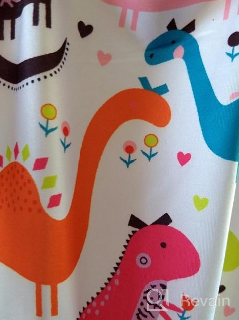 img 1 attached to GSVIBK Toddler Cartoon Crew Neck Dinosaur Girls' Clothing - Size 3 review by Helena Cheatham