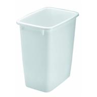 21 quart wastebasket in white logo