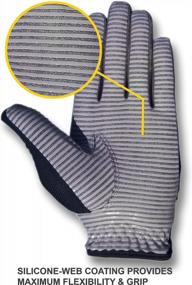 img 1 attached to Испытайте комфорт и долговечность с перчатками для гольфа CaddyDaddy Claw для мужчин