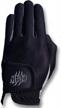 experience comfort and durability with caddydaddy claw golf glove for men logo