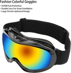 img 2 attached to 🏍️ JAMIEWIN ATV Goggles: Ultimate UV Ski Protection for Kids - Off Road Racing Glass for Motorcycle and Dirt Bike enthusiasts