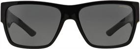 img 2 attached to 😎 Stylish Protection: Versace Sunglasses VE4296 in Classic Black Acetate