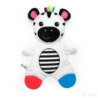 🦓 baby einstein zen the zebra sensory plush teether toy: perfect for newborns and beyond logo