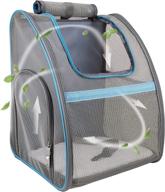 🐾 nextfri pet carrier backpack blue - ventilated and collapsible for travel, hiking & outdoor adventures logo