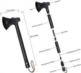 img 3 attached to LIANTRAL Portable Multi-Tool Survival Axe: Your Reliable Partner For Outdoor Activities