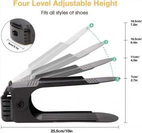 img 3 attached to Maximize Closet Space With Neprock Adjustable Shoe Organizer - Double Deck Shoe Rack Holder