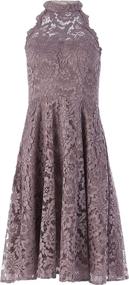 img 4 attached to Eliza Womens Halter Flare Dress Women's Clothing via Dresses