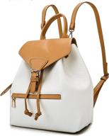 backpack leather daypacks crossbody shoulder women's handbags & wallets ~ fashion backpacks logo