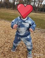 img 1 attached to Baby Boys 2Pcs Tie Dye Outfit Set - Long Sleeve Top, Pullover Sweatshirt, Long Pants Pajamas review by Jack Malloy