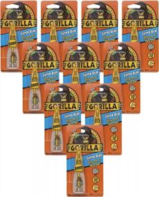 img 4 attached to 10 Pack Of Gorilla Super Glue Clear With Brush & Nozzle Applicator, 12 Gram Each
