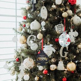 img 2 attached to 🎄 DIY Christmas Tree Decor: 12 Bulk Sublimation Blank Pendants for 2022 Christmas Ornaments