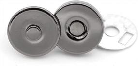 img 3 attached to Premium Quality Magnetic Snap Buttons For Handbags And Purses - 6 Pack MNS (10Mm, Gunmetal)