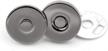 premium quality magnetic snap buttons for handbags and purses - 6 pack mns (10mm, gunmetal) logo