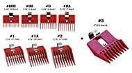 img 1 attached to 💇 Universal Clipper Comb Attachments Set - 8pc Speed O Guide, Includes 8 Different Sizes: No. 000, No. 00, No. 0, No. 0a, No. 1, No. 1a, No. 2, No. 3