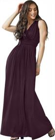img 4 attached to Elegant Long Sleeveless Maxi Dress For Bridesmaids & Cocktail Events - KOH KOH