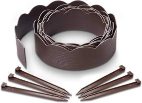 img 3 attached to 20Ft Brown 2-In-1 Landscape Edging - Easyflex 3310BRE-20C For Effortless Garden Maintenance