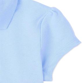 img 2 attached to 👚 Children's Place Uniform Sleeve White Ruffle Girls' Tops, Tees & Blouses: Stylish and Practical School Uniform Clothing