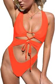 img 2 attached to 👙 Chyrii Backless Swimsuit Monokini: Women's Clothing for Stylish Swimwear & Cover Ups