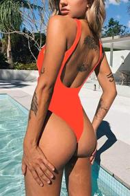 img 3 attached to 👙 Chyrii Backless Swimsuit Monokini: Women's Clothing for Stylish Swimwear & Cover Ups