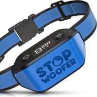🐶 stopwoofer dog bark collar: rechargeable, no shock, no pain - suitable for small, medium and large dogs - 2 vibration & beep modes included логотип