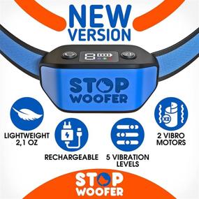 img 3 attached to 🐶 STOPWOOFER Dog Bark Collar: Rechargeable, No Shock, No Pain - Suitable for Small, Medium and Large Dogs - 2 Vibration & Beep Modes Included