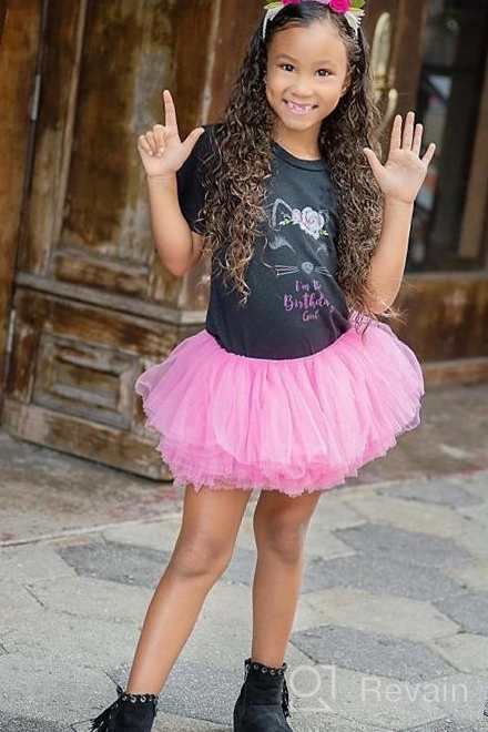 img 1 attached to My Lello Big Girls 10-Layer Short Ballet Tulle Tutu Skirt (4T-10yr): Adorable Dancewear for Girls! review by Melissa Harper