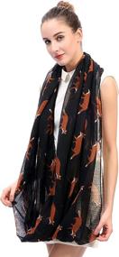 img 2 attached to Lina Lily Womens Infinity Lightweight Women's Accessories : Scarves & Wraps