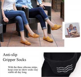 img 3 attached to Women'S No Show Toe Socks: Five Finger Invisible Liner Boat Running Cotton Crew Ankle Sock