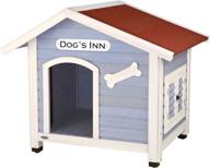 🏠 trixie pet products blue dog house for medium dogs - dog's inn (39513) логотип