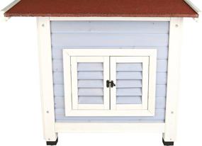 img 2 attached to 🏠 TRIXIE Pet Products Blue Dog House for Medium Dogs - Dog's Inn (39513)