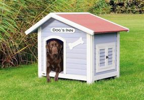 img 3 attached to 🏠 TRIXIE Pet Products Blue Dog House for Medium Dogs - Dog's Inn (39513)