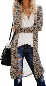 img 1 attached to 2022 Women'S Cozy Knit Cardigan Sweater - Elapsy Fashion Open Front Long Sleeve