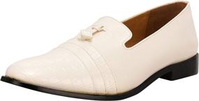 img 4 attached to Liberty Leather Padded Footbed Tassels Boys' Shoes ~ Loafers