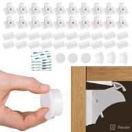 🔒 secure 20 pack baby proofing magnetic cabinet locks – child proof safety latches for cupboard drawer kitchen door, easy & invisible installation without screws – ideal for toddlers & kids logo