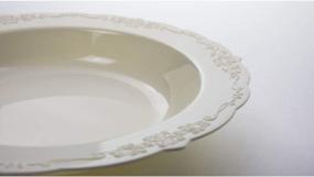 img 1 attached to Premium Victorian Design Disposable Bowls - 60 Pack For Weddings & Parties
