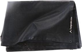 img 3 attached to 🚚 Tentproinc Truck Mesh Tarp 8' X 12' - Heavy Duty Black Cover with Reinforced Double Needle Stitching, Webbing for Tear and Rip Prevention – Rust-free Thicker Brass Grommets - 3 Year Limited Warranty