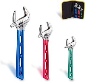 img 4 attached to Get A Grip With KOTTO’S 3-Pack Adjustable Wrench Set: 6”, 8” & 10” With Corrosion Resistance And Carrying Case For Convenience